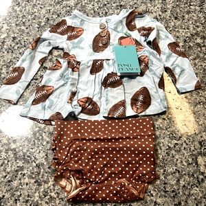 NWT! Posh Peanut 2-piece Football Print